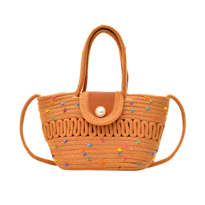 WoCharming Gewebte Mini Tote Bag Brehn