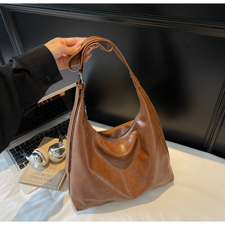 Weiche Leder Schultertasche Brehn