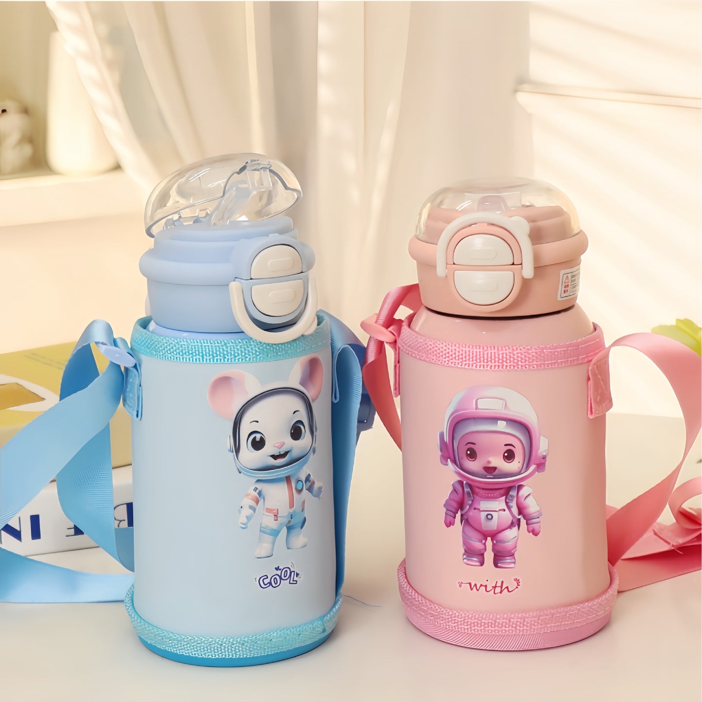 Damen Isolierte Trinkflasche mit kinderfreundlichem Design und verstellbarem Tragesystem Brehn
