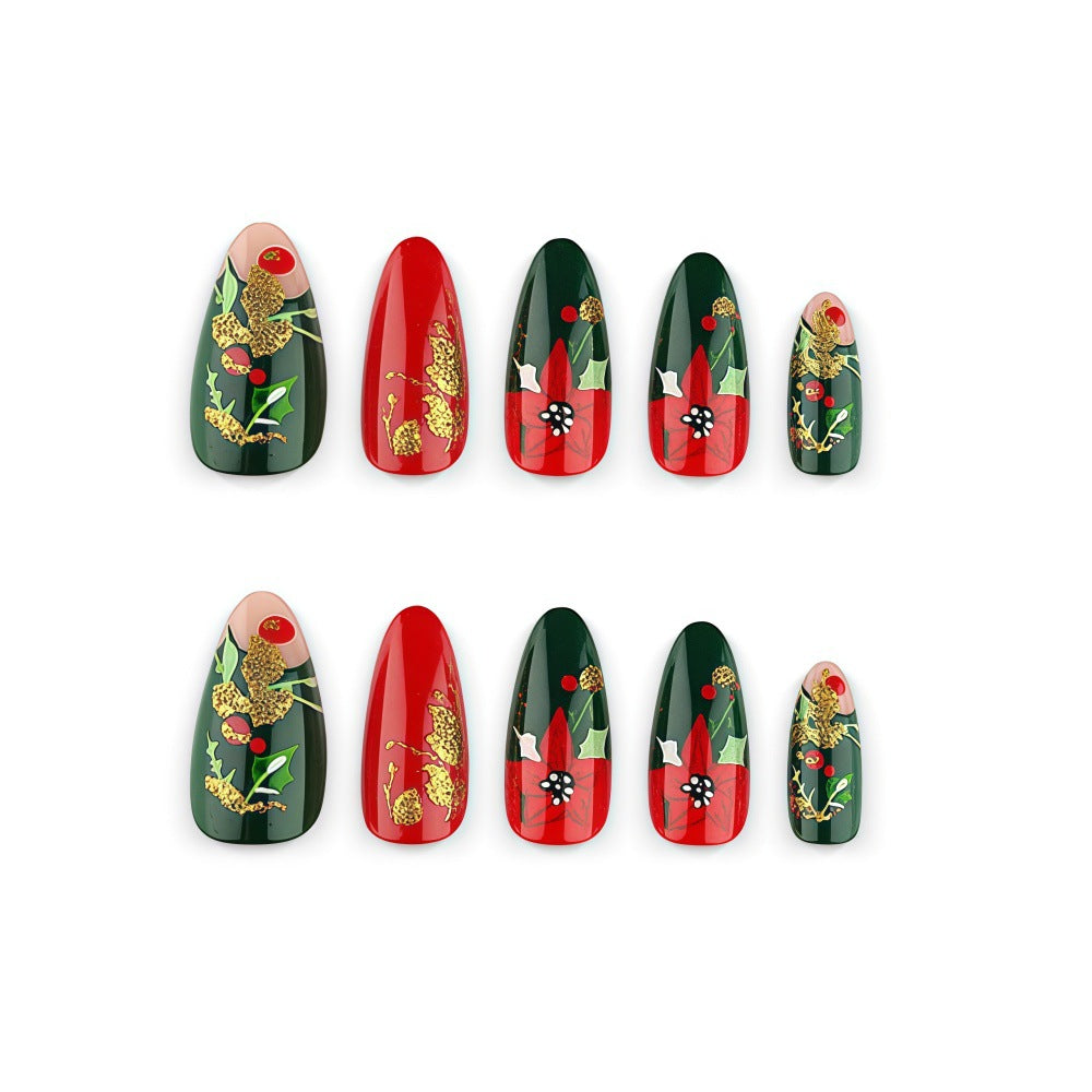 Kunstnagelset mit Festlichem Design Brehn