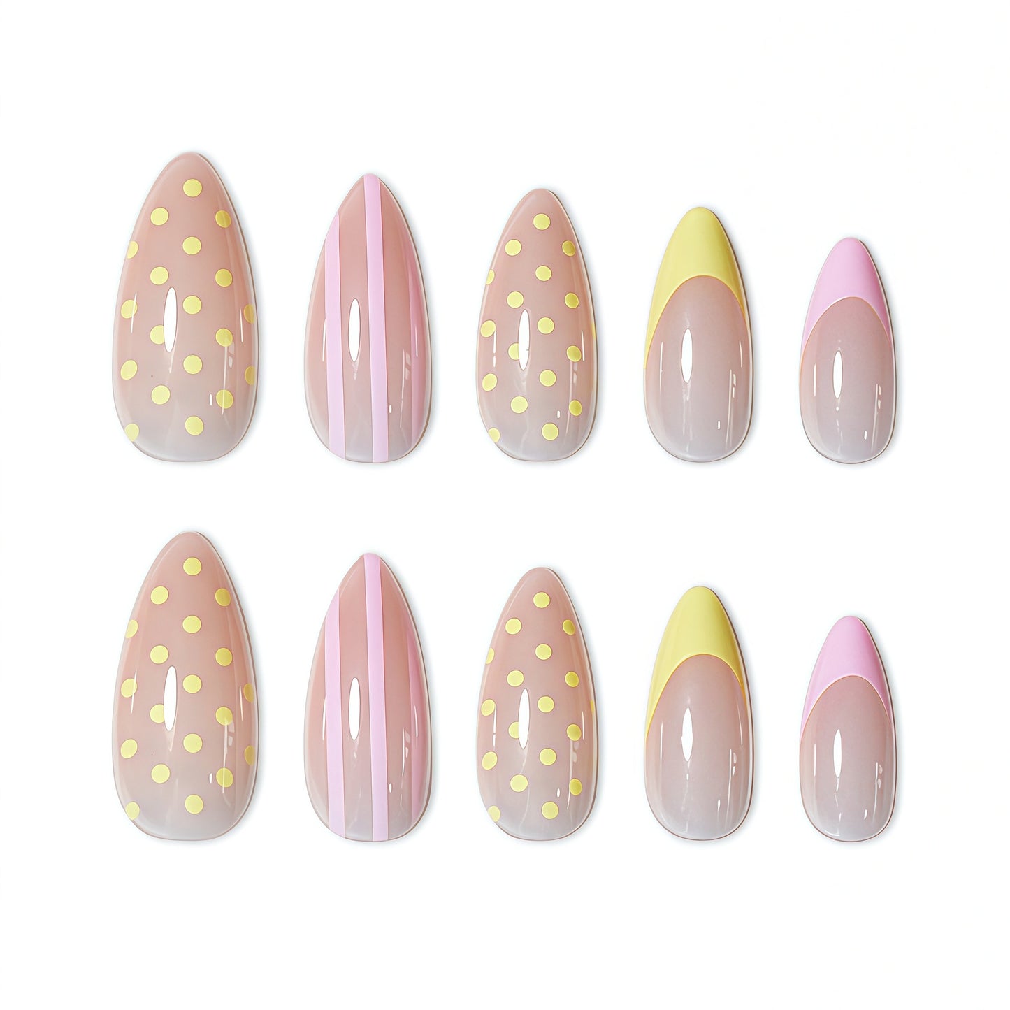 Glänzendes Press-On Nagelset Brehn