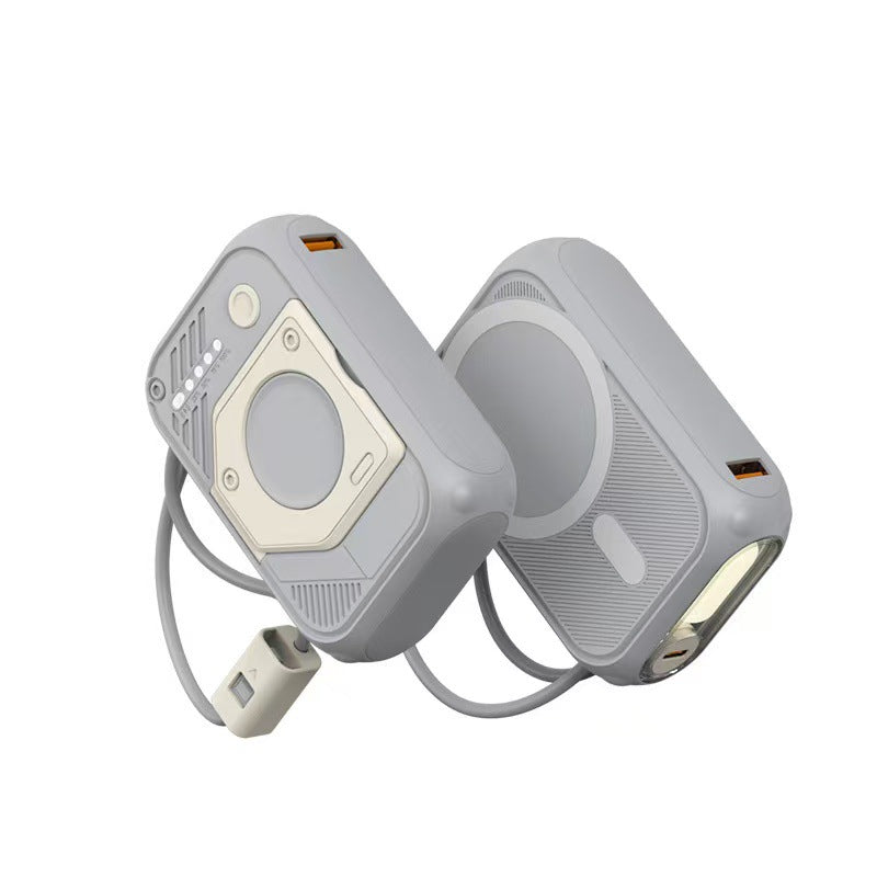 Multifunktionale Powerbank mit LED-Licht und Integriertem Ladekabel Brehn
