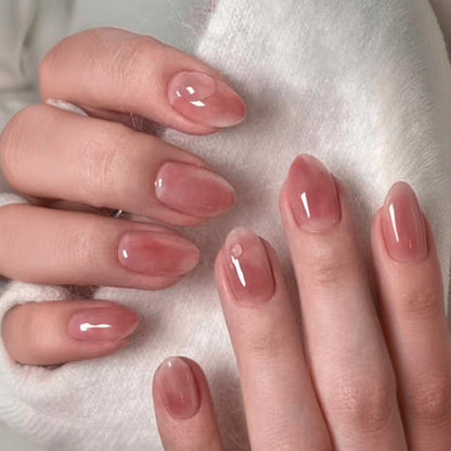 Kunstnagelset mit elegantem, transparentem Glanz Brehn