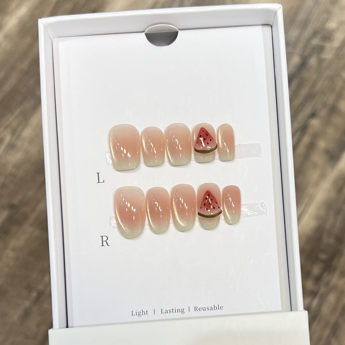 Künstlerische wiederverwendbare Press-On-Nageltips Brehn