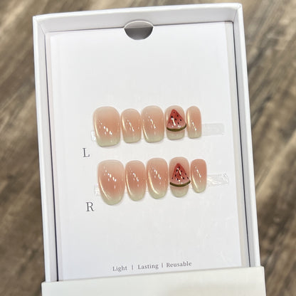 Künstlerische wiederverwendbare Press-On-Nageltips Brehn