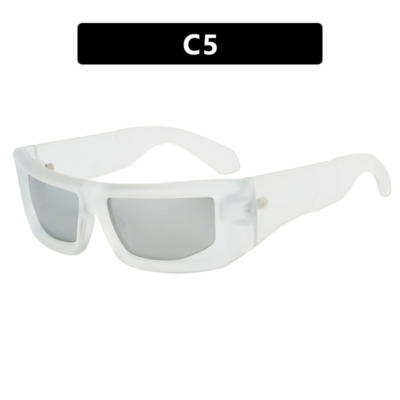 Damen sportliche Sonnenbrille mit breitem Rahmen und polarisierten Gläsern Brehn