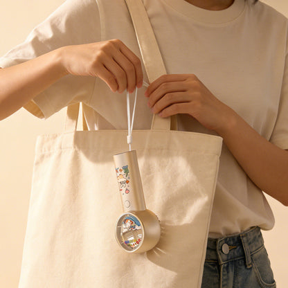 Unisex Tragbarer Handventilator mit süßem Katzenmotiv Brehn