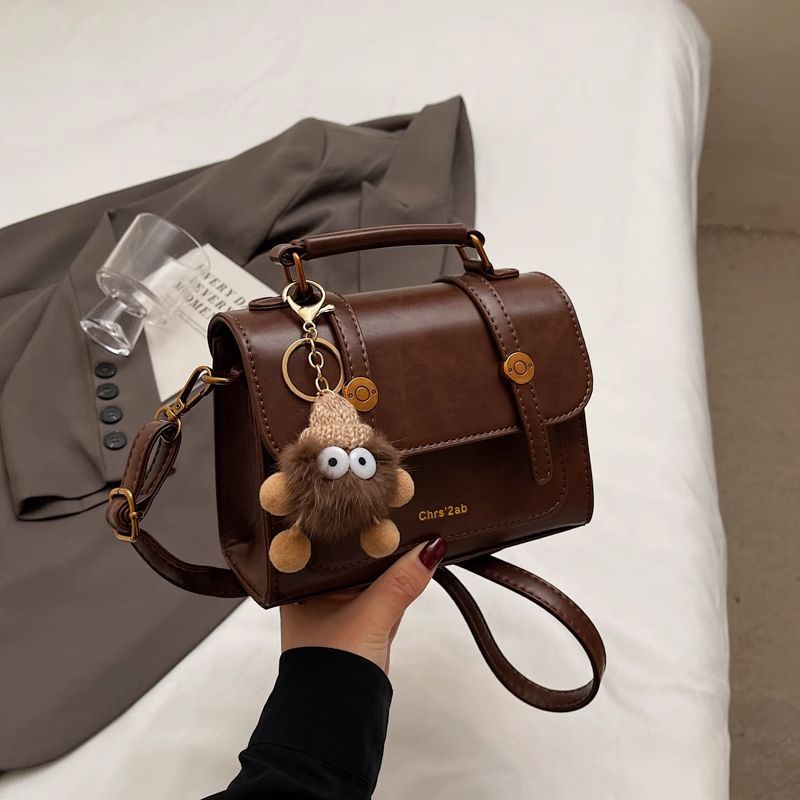 Strukturierte Kunstleder-Handtasche Brehn