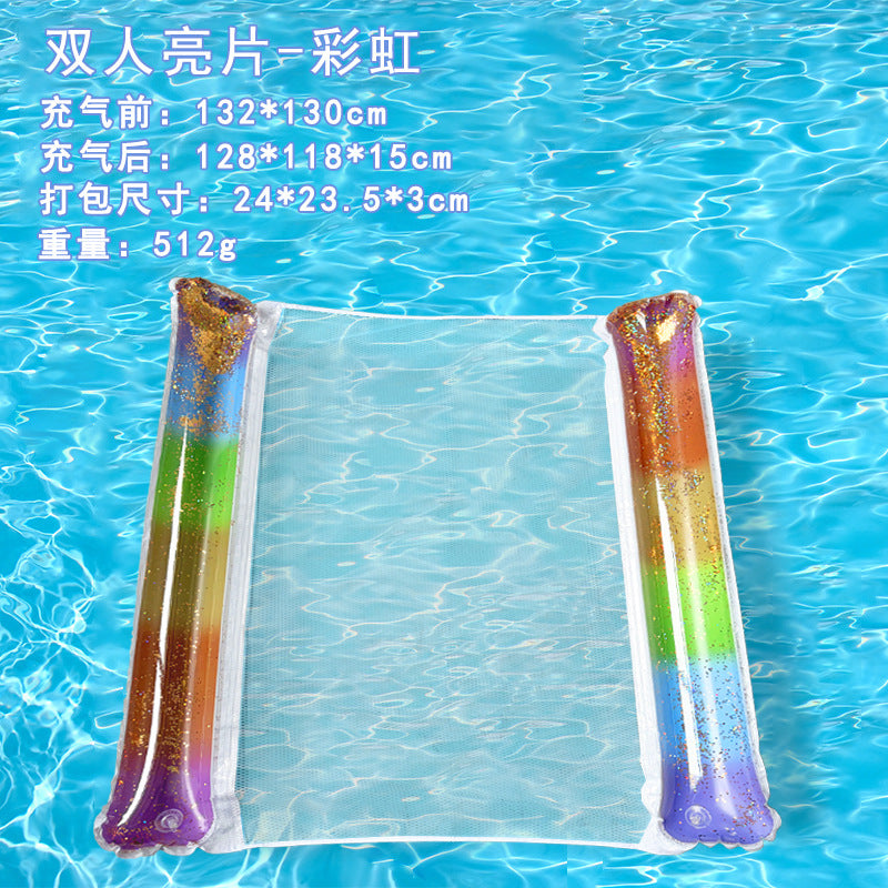 Unisex Doppelsitzende Wassermatte mit bunten Luftsäulen Brehn