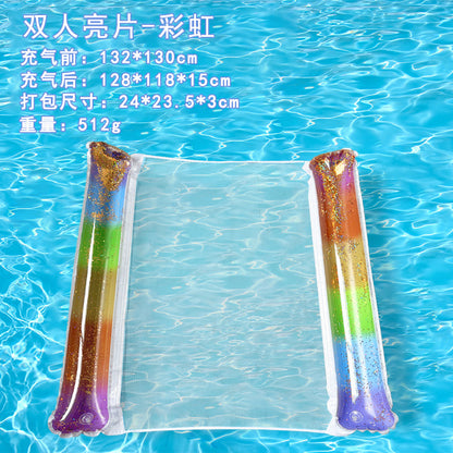 Unisex Doppelsitzende Wassermatte mit bunten Luftsäulen Brehn