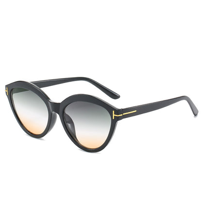 Elegante Übergroße Katzenaugen-Sonnenbrille Brehn