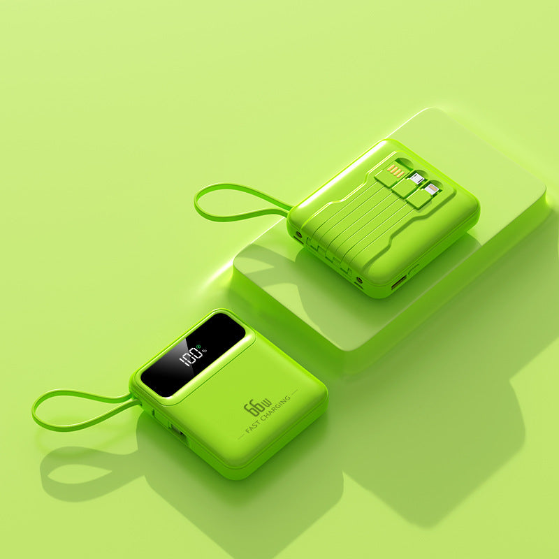 Kompakte Powerbank mit Schnellladefunktion und digitalem Ladestatus Brehn