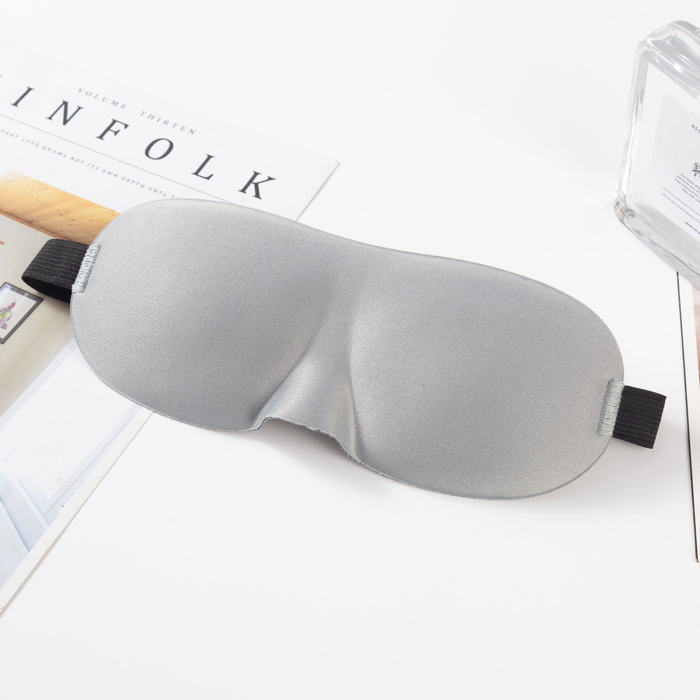 Unisex nan anatomisch geformte Schlafmaske mit geformten Augenmulden, leichtem Schaumkern und elastischem Komfortband Brehn