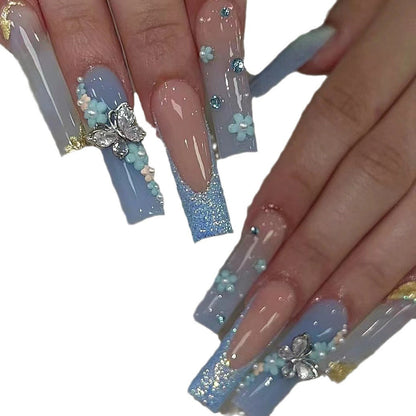 Dekorative 3D Blumen Nagelkunst Extensions
