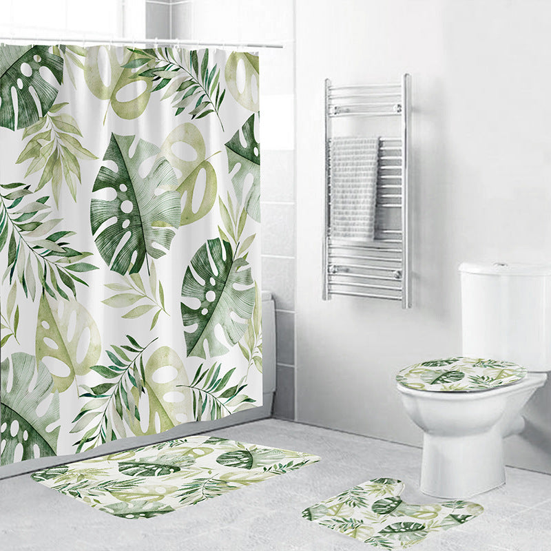 Tropische Pflanzen Badezimmer Set Brehn