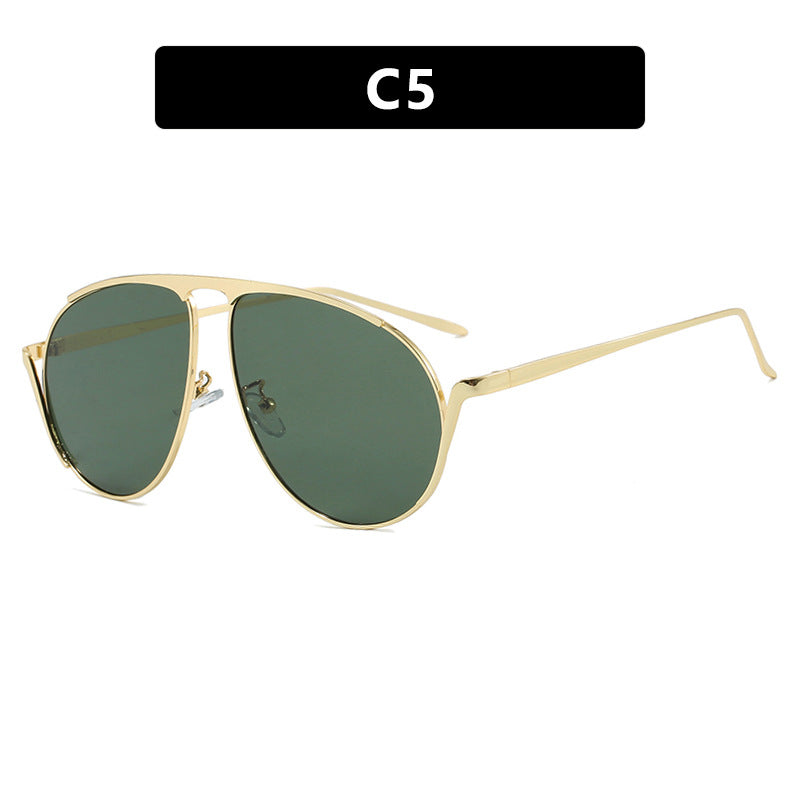 Damen modische Piloten-Sonnenbrille mit polarisierten Gläsern und elegantem Metallrahmen Brehn