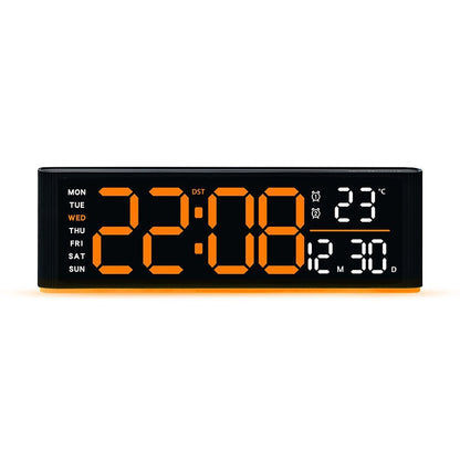 Digitaler Led-Wecker mit Temperatur- und Wochentagsanzeige Brehn