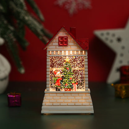Beleuchtetes Weihnachtsdorf mit beweglichen Figuren Brehn