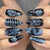 Künstlerisches Stiletto Press-On Nagelkunst Set Brehn