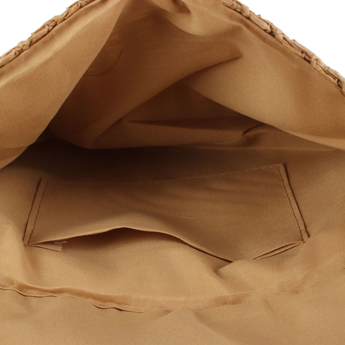 Handtasche Aus Geflochtenem Bast mit Eleganter Kettenverzierung Brehn