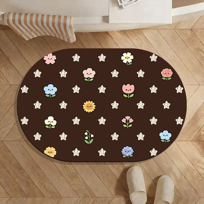 Dekorativer Polka Dot Bereichsteppich