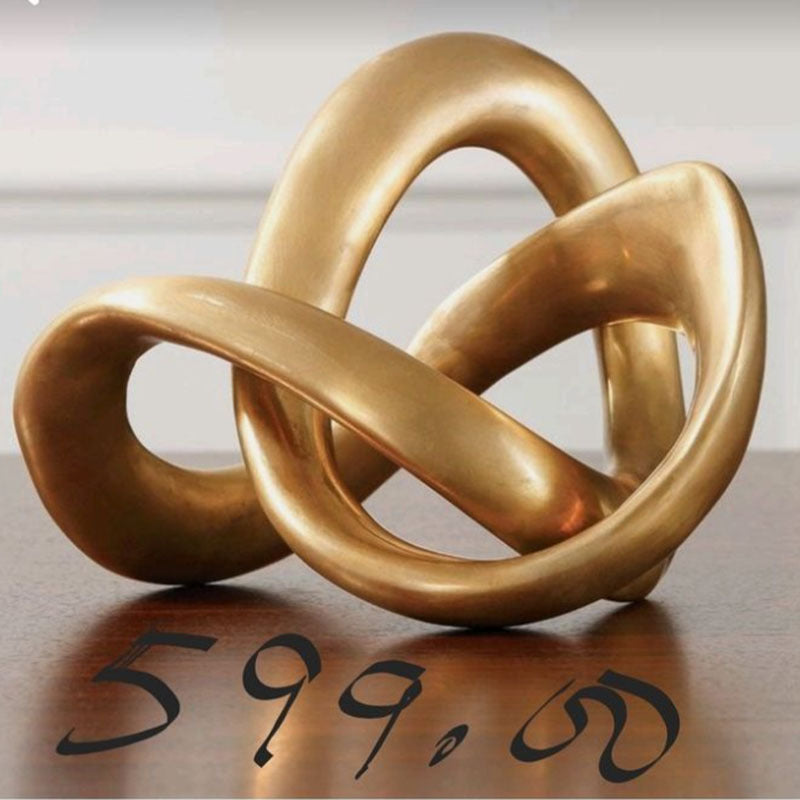 Abstrakte dekorative Knoten-Skulptur