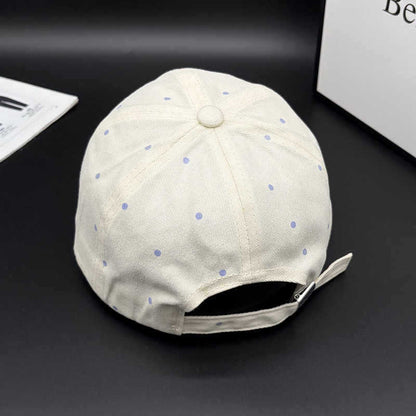 Damen Polka Dot Bestickte Baseballmütze Brehn
