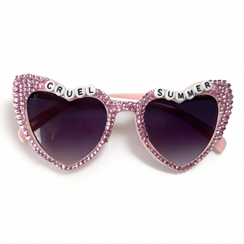 Herzrahmen Strass Sonnenbrille Brehn
