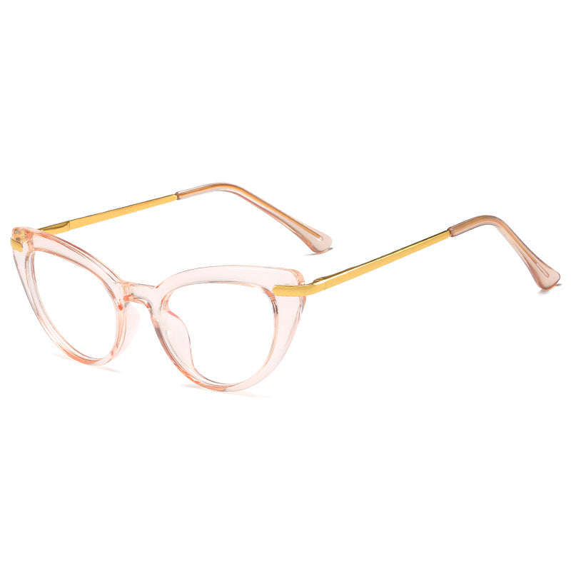 Damen Cat-Eye Sonnenbrille mit glanzvollem Metallrahmen Brehn