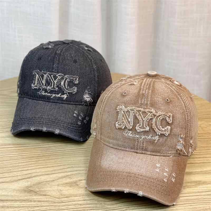 Damen Destroyed Mode Baseball Cap Brehn