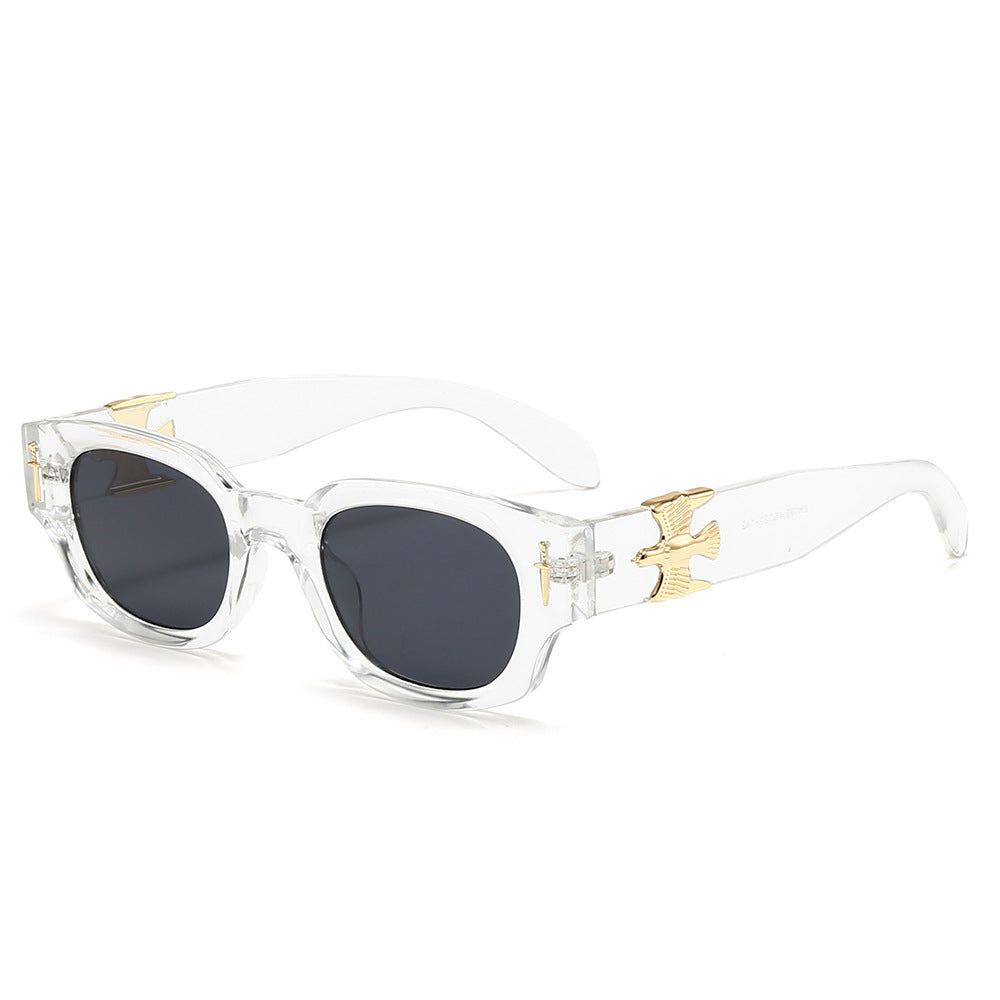 Damen Modische Sonnenbrille im exklusiven Schildpatt-Design mit eleganten metallischen Akzenten Brehn