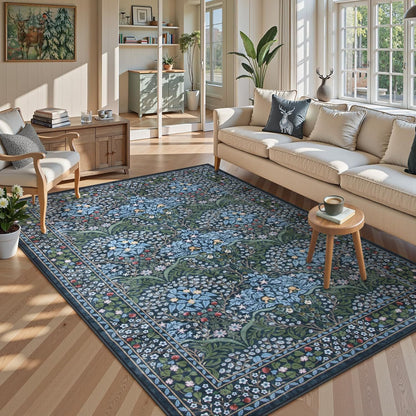 Floral Pattern Area Rug Brehn