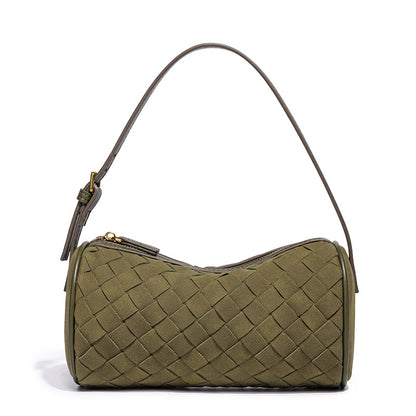 Geflochtene Wildleder-Handtasche Brehn