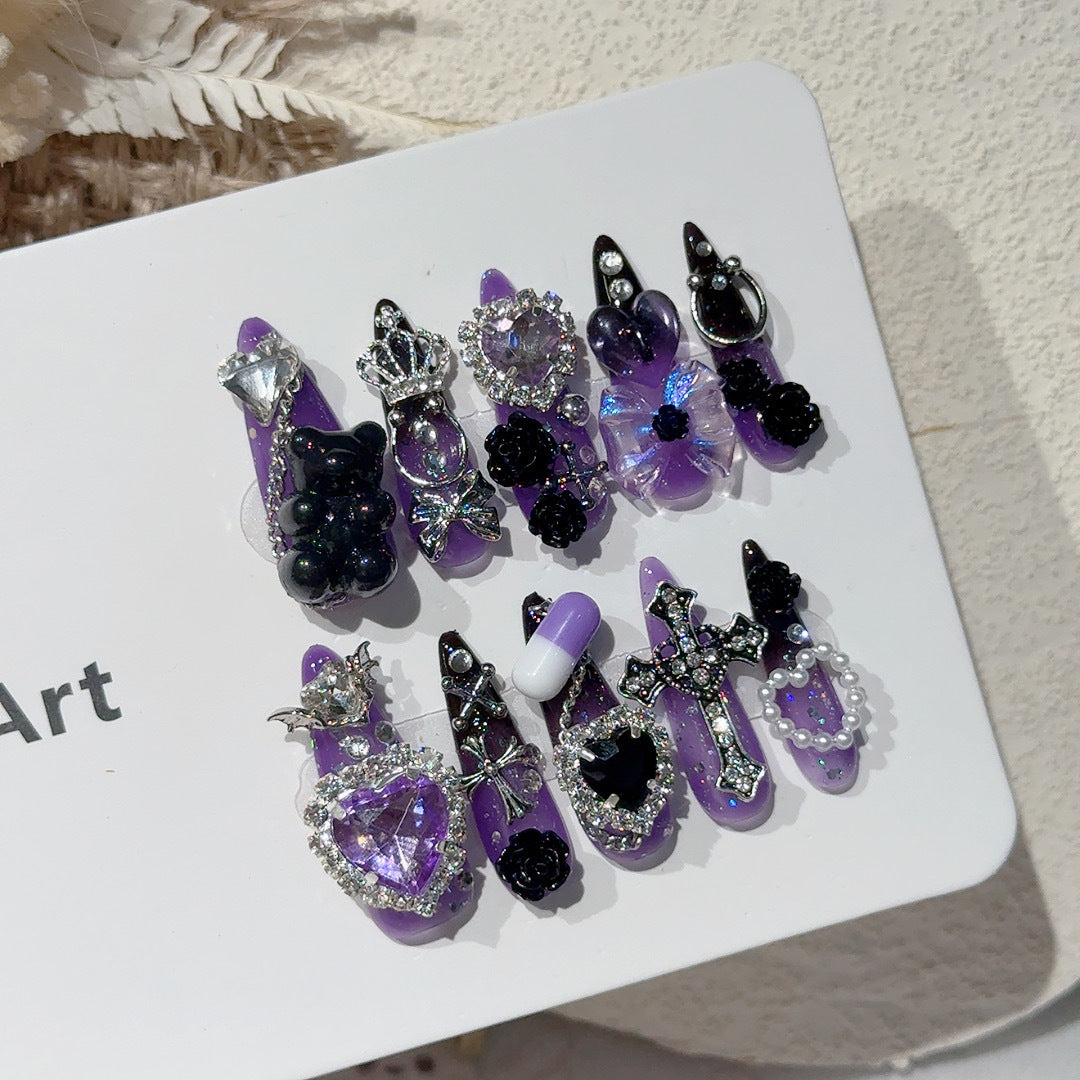 Premium Dekorative Gothic Nagelkunst Set