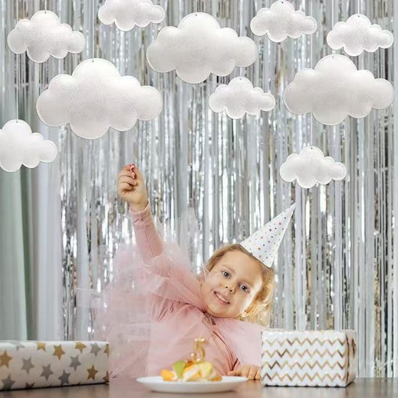 Stoff Wolken Mobile Dekor Brehn