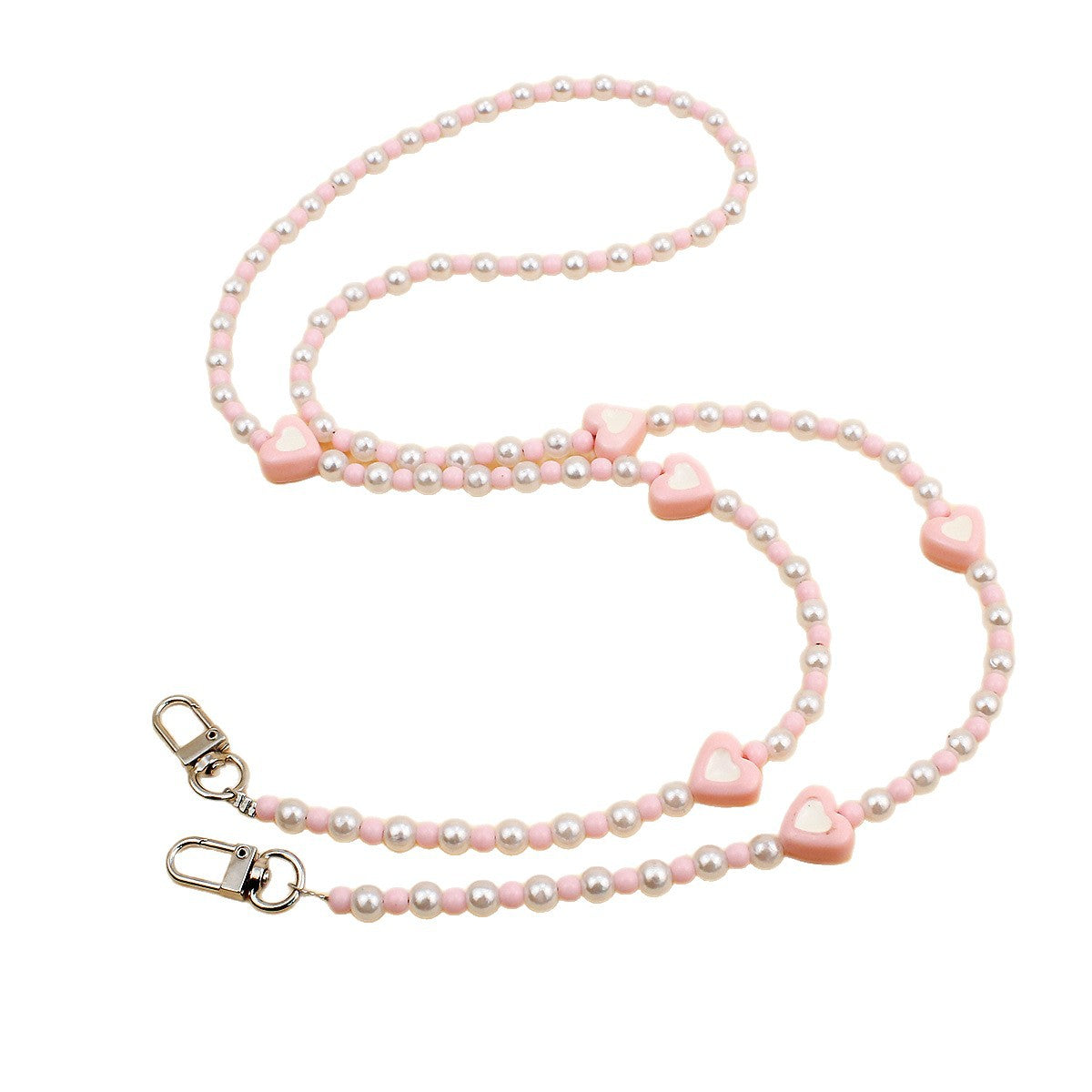 Herz-verzierte Perlen-Brillenband Brehn