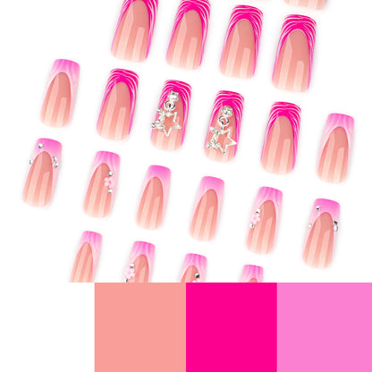 Kunstvolle Nageldesigns mit Glitzer- und Blumenakzenten Brehn