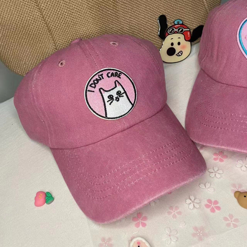 Frauen bestickte inspirierende Katzen Baseballmütze Brehn