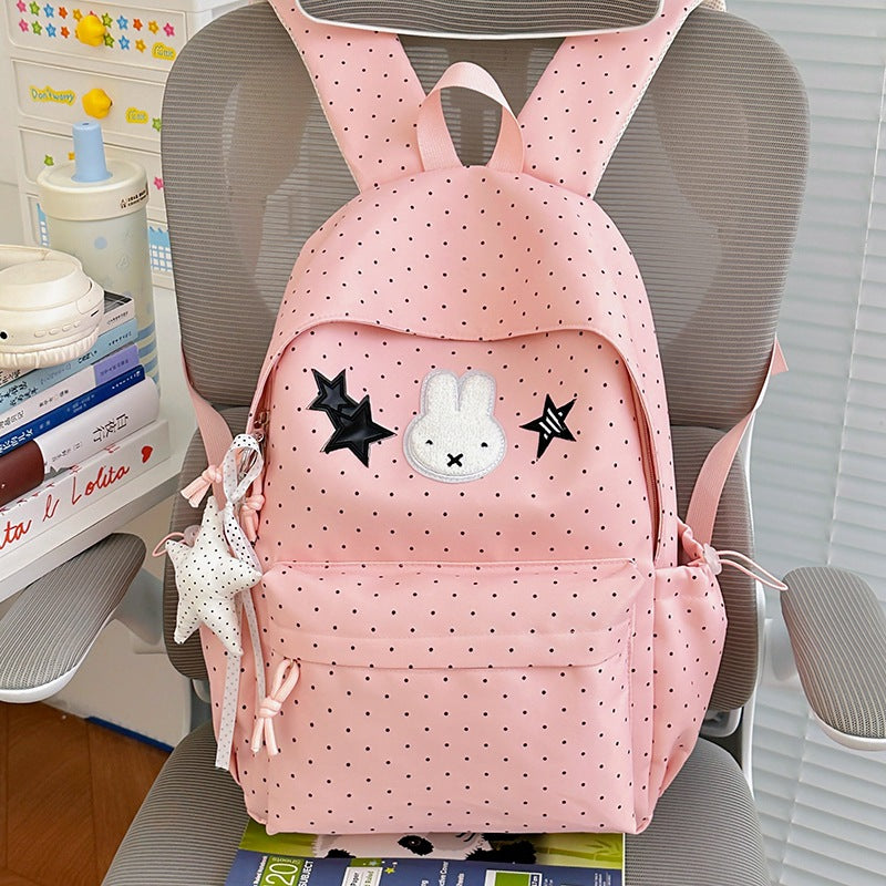 Süßer Plüsch Illustrierter Kaninchen Rucksack