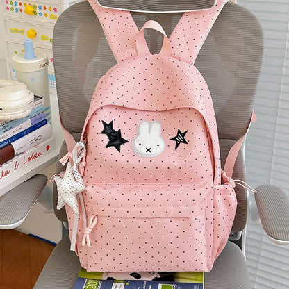 Süßer Plüsch Illustrierter Kaninchen Rucksack