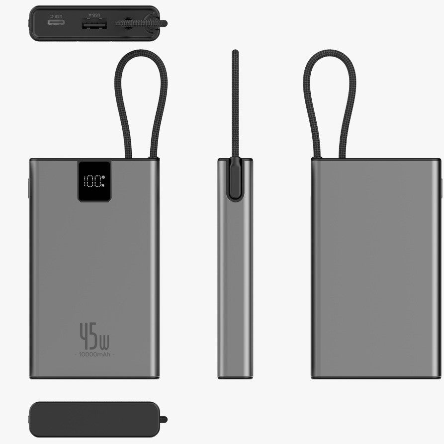 Tragbare Hochleistungs-Powerbank mit Intelligenter Ladeanzeige und Usb-C-Anschluss Brehn