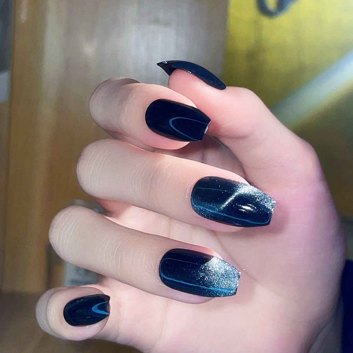 Glamouröses Gradient Press-On Nail Set