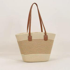 Oversized Strandtasche Aus Geflochtenem Material Brehn