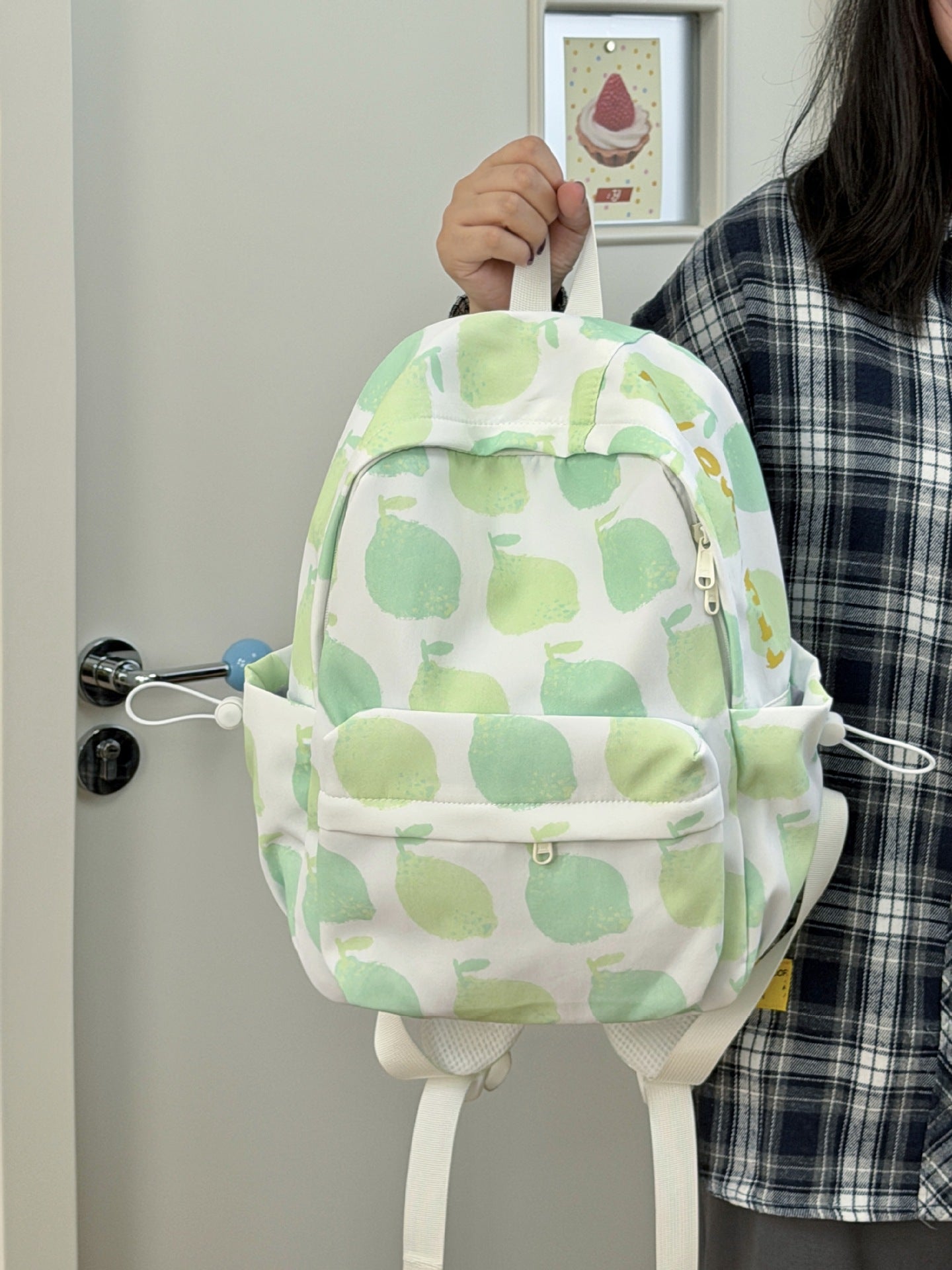 Süßer Apfelmuster-Schulrucksack
