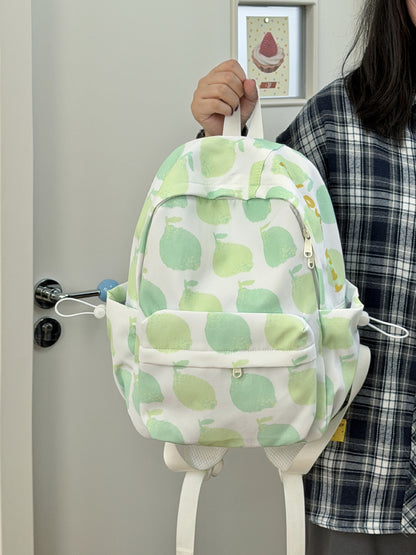 Süßer Apfelmuster-Schulrucksack