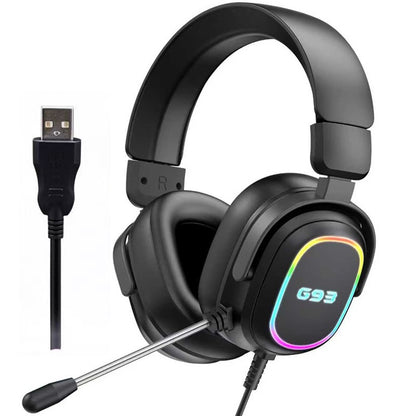 Gaming-Headset mit Rgb-Hintergrundbeleuchtung und Bequemer Polsterung Brehn