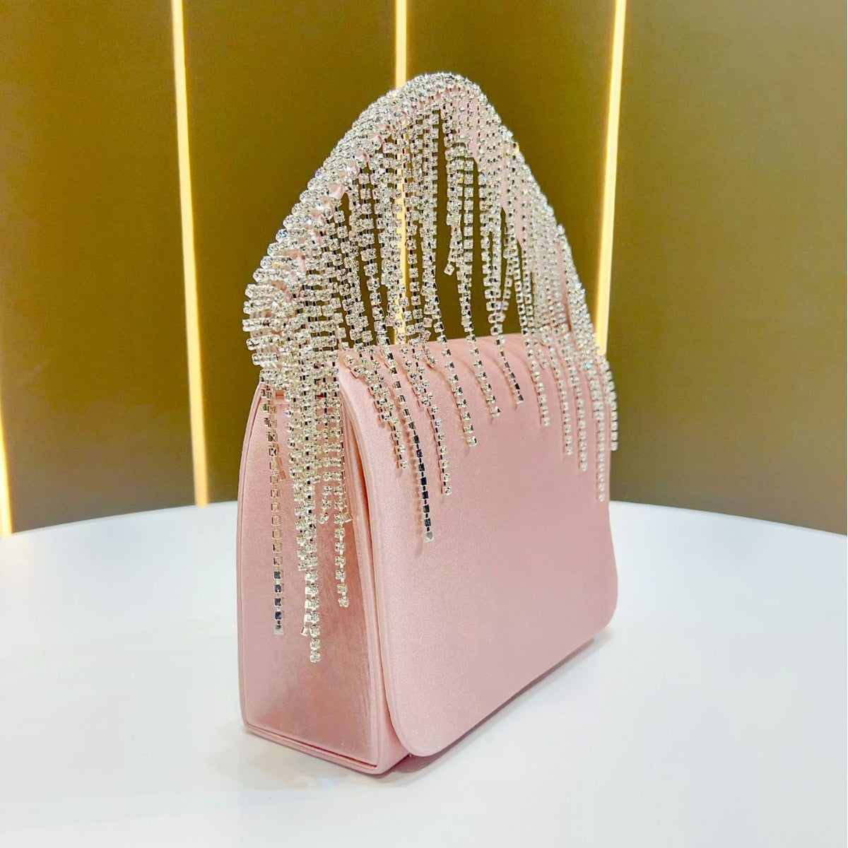 Kristall-verzierte Glam Clutch