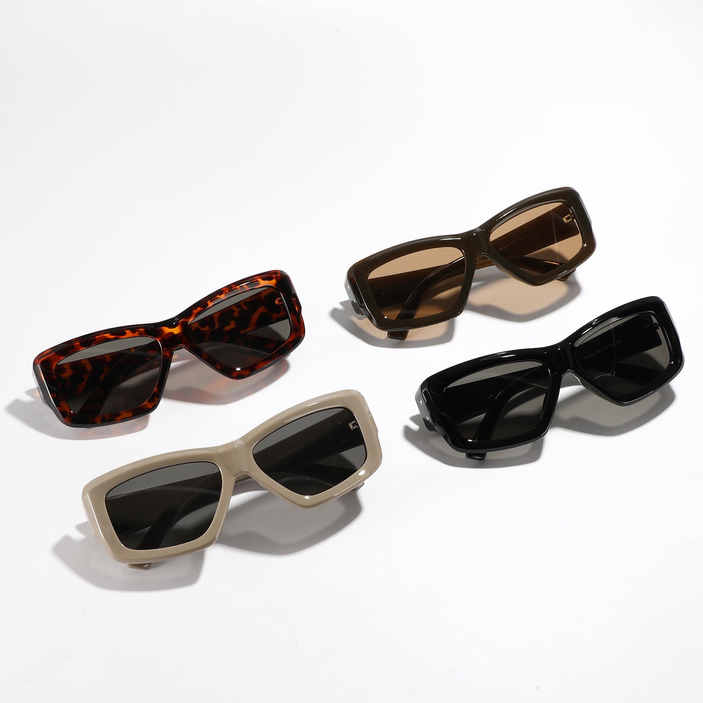 Damen oversized geometrische Sonnenbrille mit modernem Rahmen Brehn