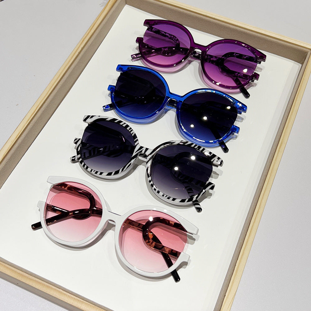 Avant-Garde Zirkuläre Rahmen Sonnenbrille Brehn