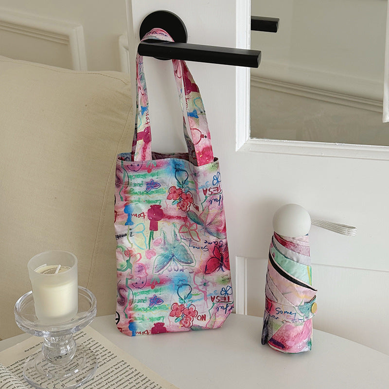 Damen Faltbare Designertasche mit kreativem Kunstmotiv Brehn